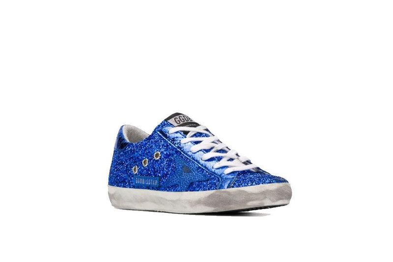 Golden Goose Superstar Sneaker Blue/Glitter Women G34WS590.M62
