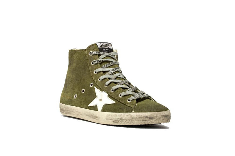 Golden Goose Francy Sneakers Military Green/White Star G35MS591.C12