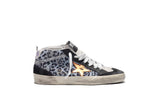 Golden Goose Mid Star Light Blue Leopard Women G36WS634.V9