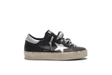 Golden Goose Hi Star Black/Leather Shiny Star Women G36WS945.B9