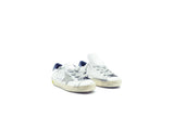 Golden Goose Superstar Sneaker White/Dark Blue Cream Sole Kids GCOKS301.A5