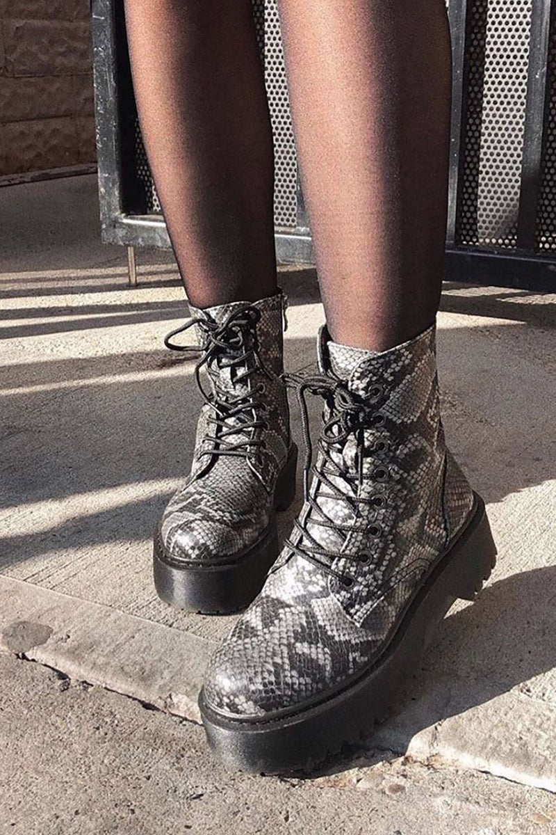 High Tolerance Booties - Grey Snake