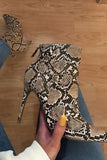 I Choose You Booties - Camel Snake