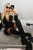 Love Me Long Time Boot - Black