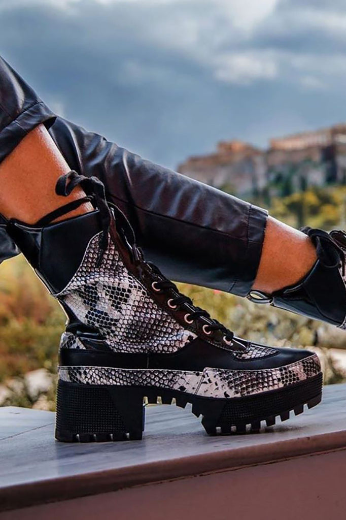 Walk The Other Way Booties - Snake