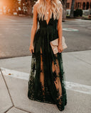 Hunter Green Maxi Dress-Hot Sale
