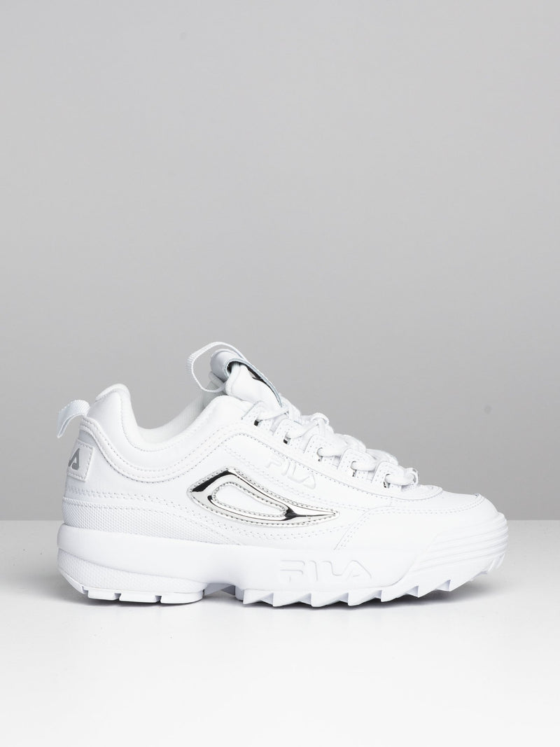 WOMENS DISRUPTOR II METALLIC - WH/SLV