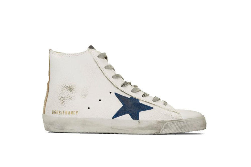 Golden Goose Sneakers Francy White Gold/Blue Star G35MS591.C20