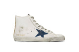 Golden Goose Sneakers Francy White Gold/Blue Star G35MS591.C20