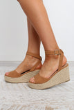 Perla Wedge - Tan