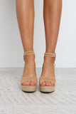Sasha Wedge - Camel Nubuck