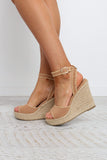 Sasha Wedge - Camel Nubuck
