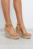 Sasha Wedge - Camel Nubuck