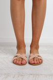 Macaria Slide - Nude Nubuck