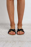 Macaria Slide - Black Nubuck
