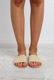 Calgari Slide - Mustard Stripe