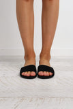 Ipanema Slide - Black Suede