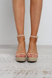 Solange Wedge - Nude Nubuck