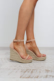 Solange Wedge - Nude Nubuck