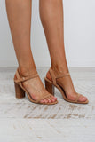 Hana Heel - Camel Nubuck