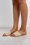 Calgari Slide - Mustard Stripe