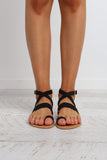 Cara Sandal - Black Nubuck
