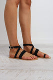 Cara Sandal - Black Nubuck