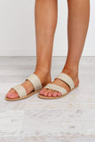 Cuban Slide - Light Gold Woven