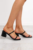 Goldie Mule - Black Croc