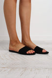 Ipanema Slide - Black Suede