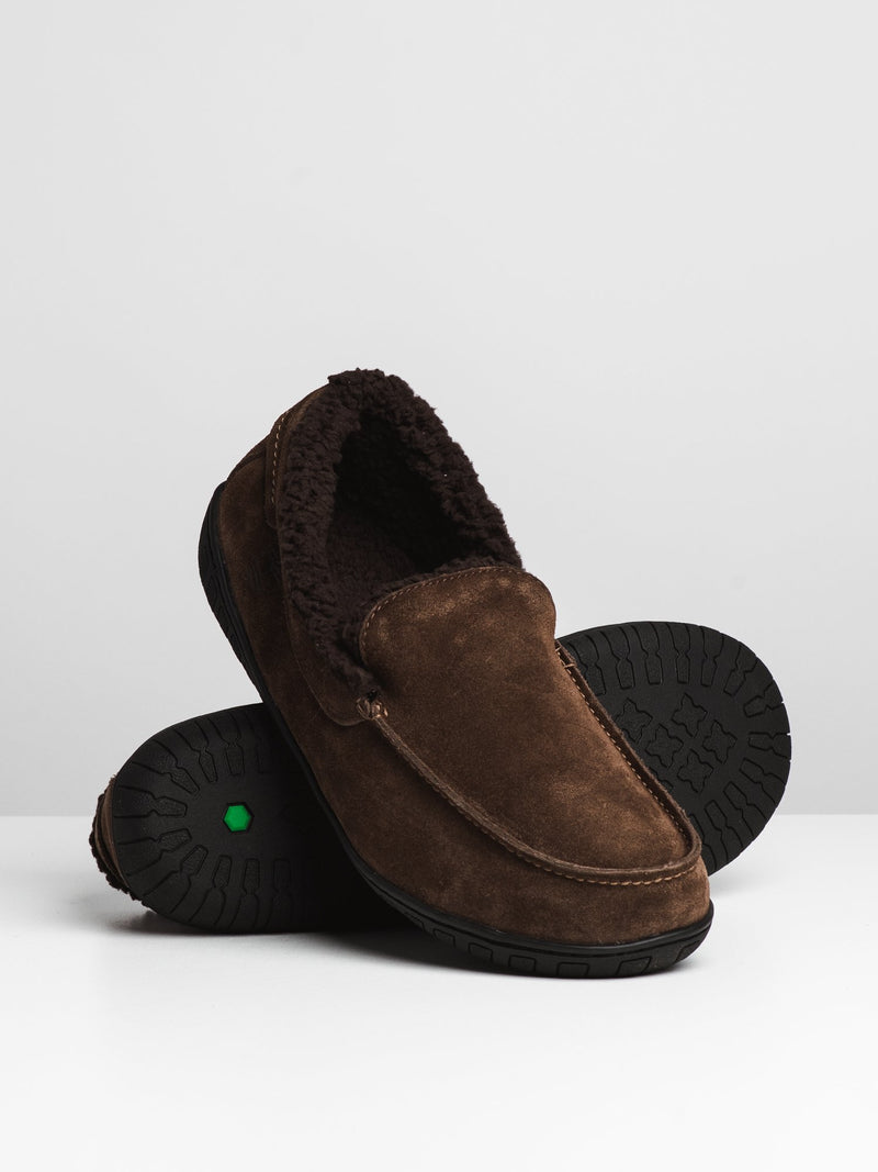 MENS TORREZ SLIPPER - BROWN SUEDE