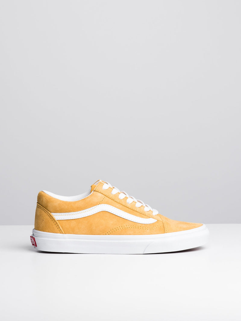 WOMENS OLD SKOOL SUEDE - MANGO/WHITE